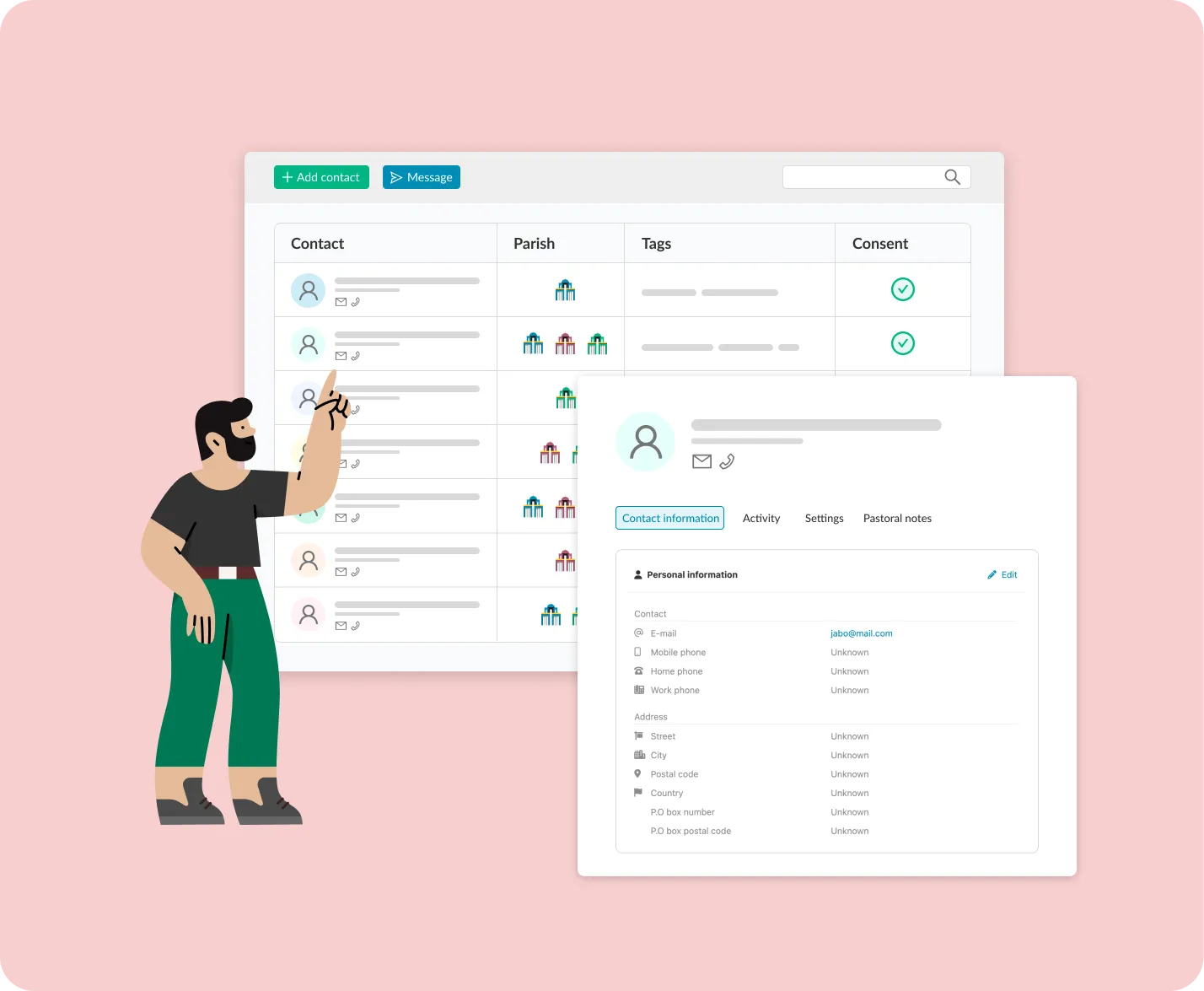 ChurchDesk people module