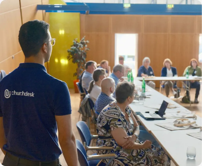 Participants at a ChurchDesk event