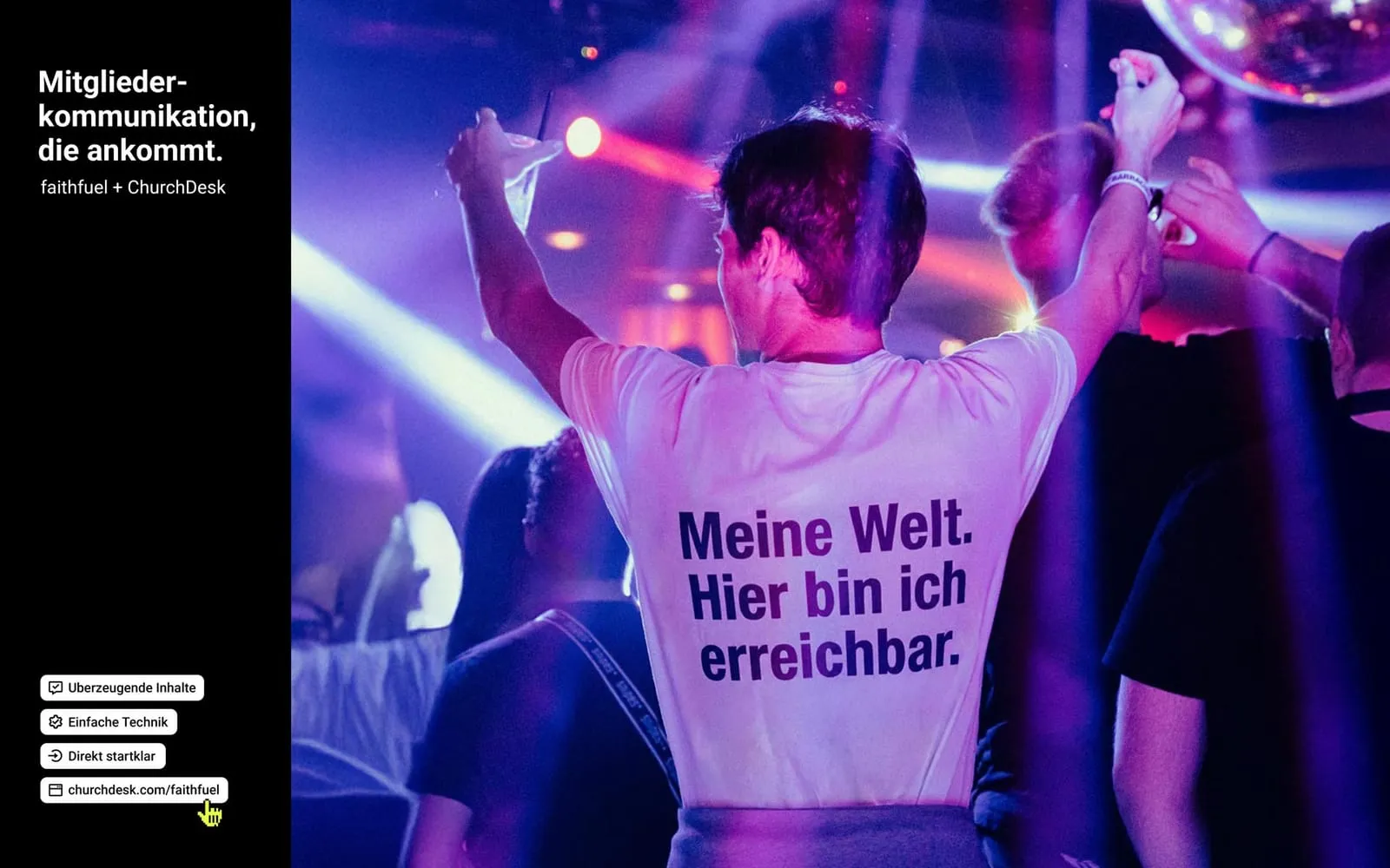 faithfuel Material für die Zielgruppe