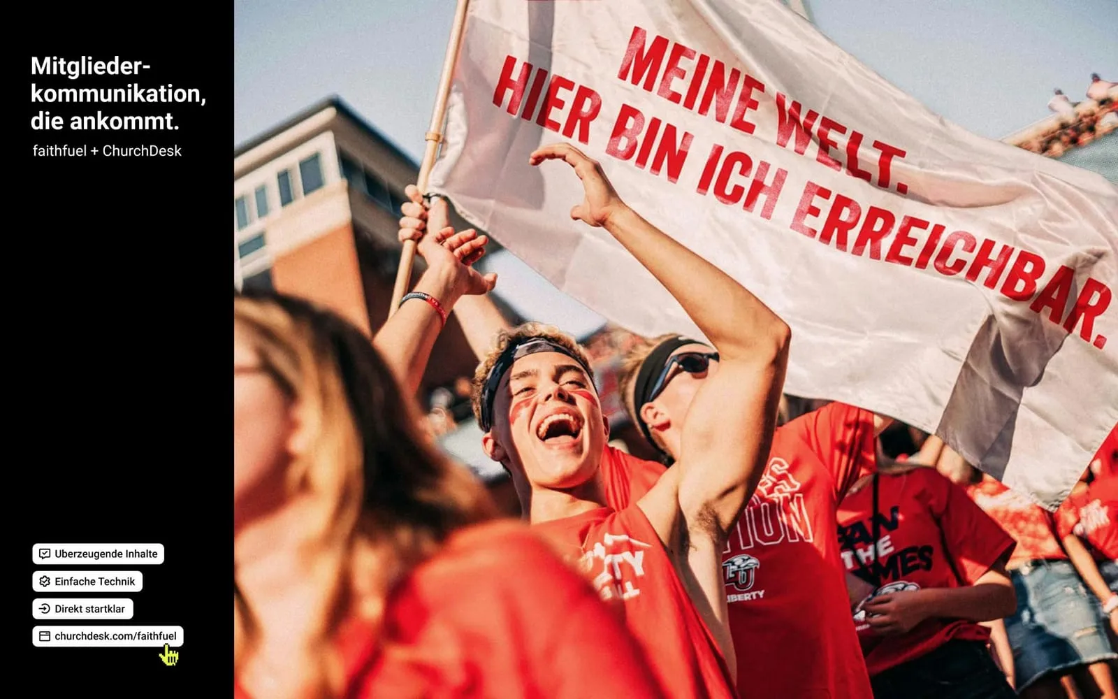 faithfuel Material für die Zielgruppe